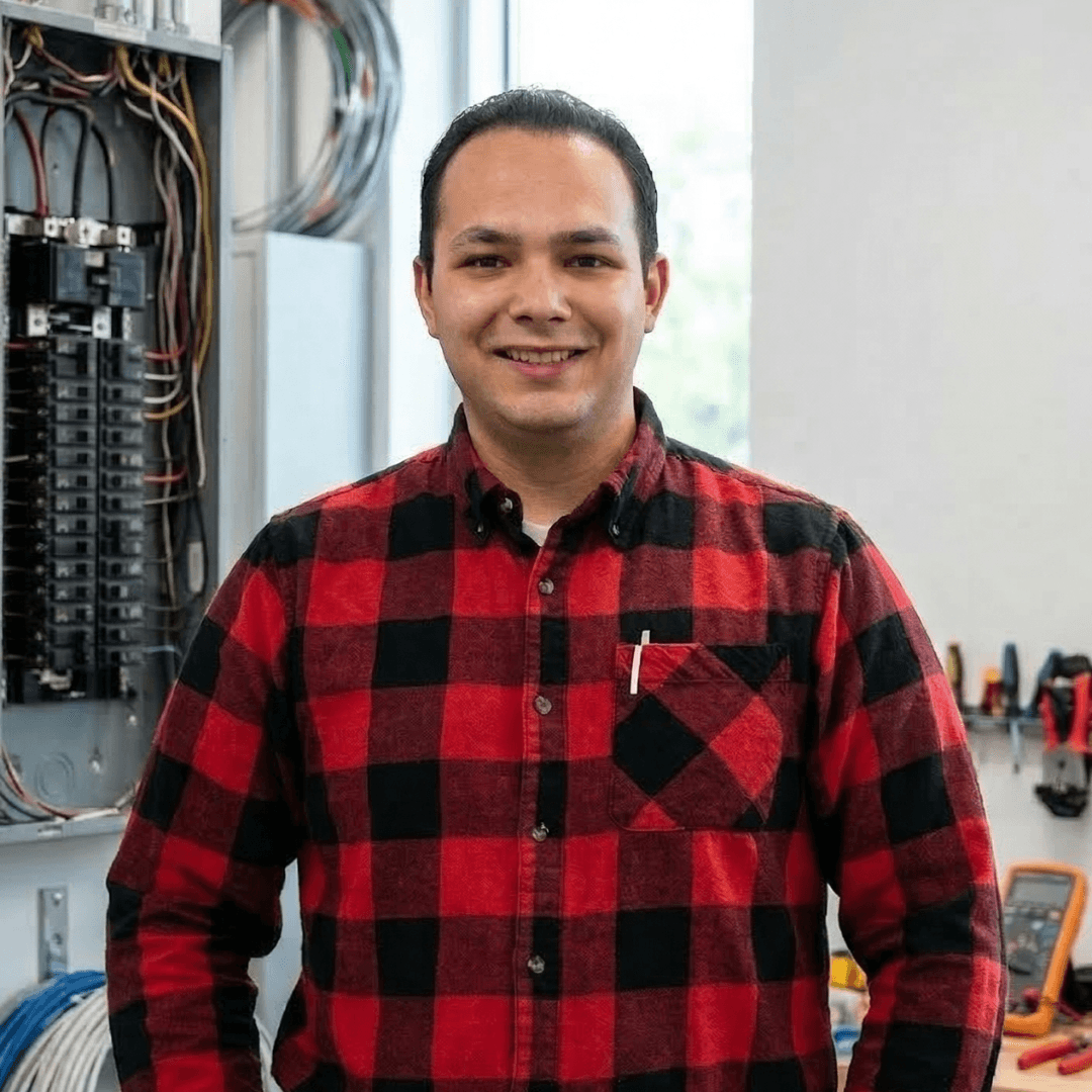 Vincent Dominguez, owner and master electrician at State Line Electric